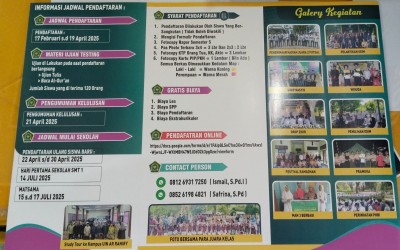 Penerimaan Peserta Didik Baru Tahun Pelajaran (PPDB) 2025-2026 MAN 3 Pidie